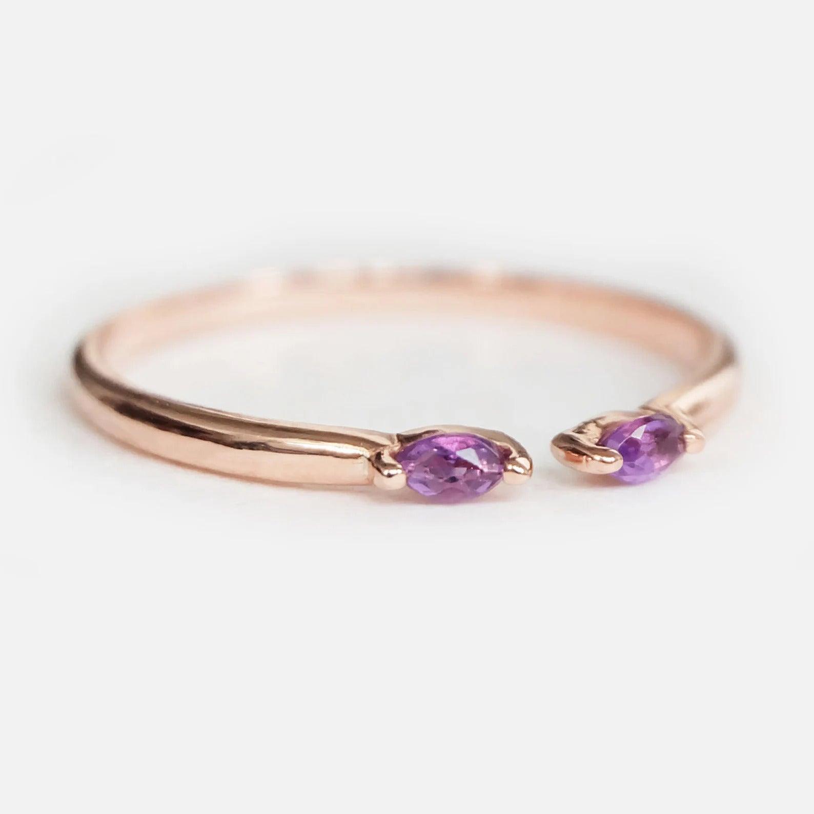 Amethyst Open Ring Samad - SOVATS