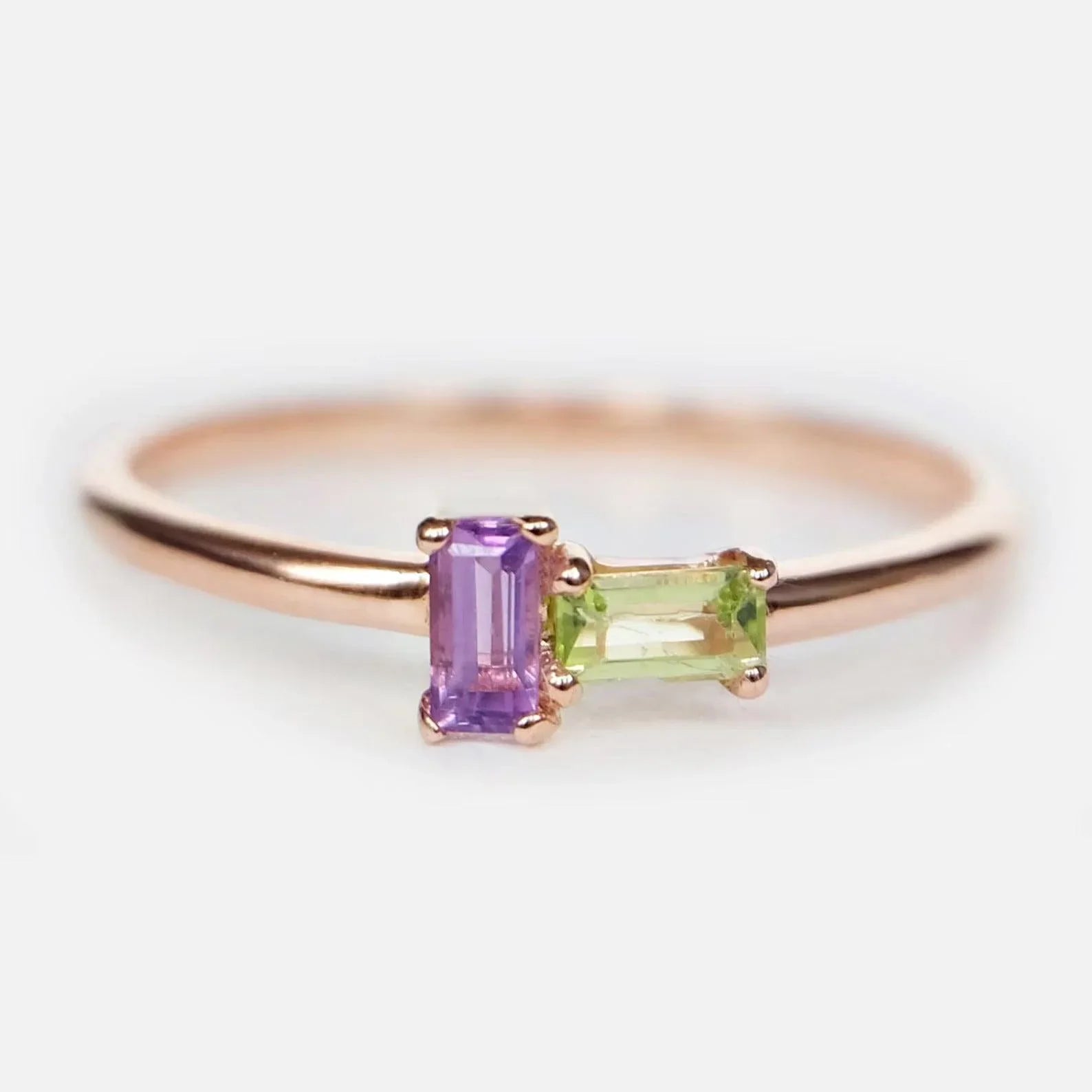 Amethyst Peridot Ring Asteria - SOVATS