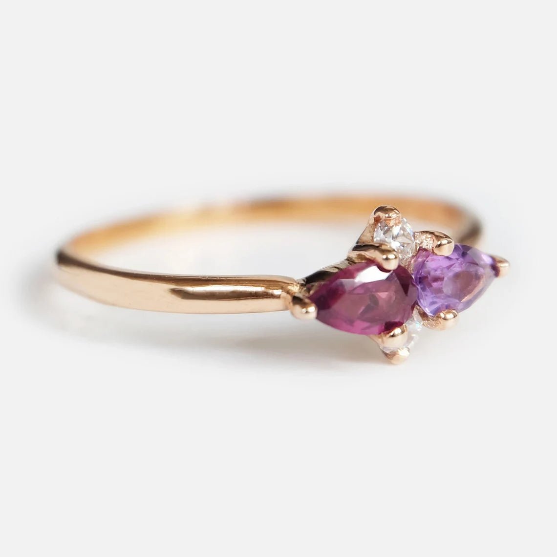 Amethyst Rhodolite Ring Cellinia - SOVATS
