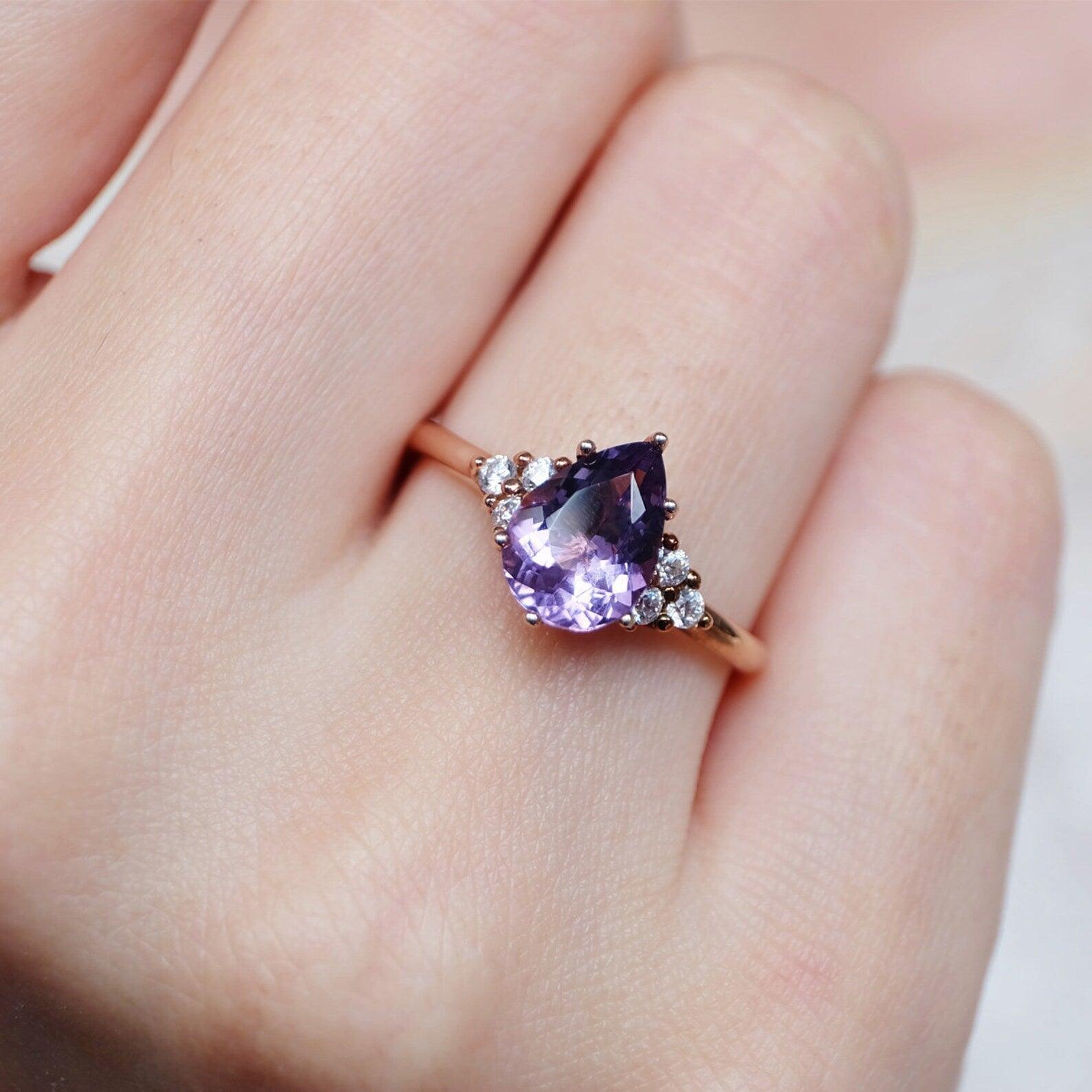 Amethyst Ring Chandra - SOVATS