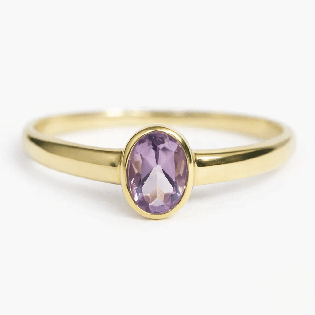 Amethyst Solitaire Ring Tertu - SOVATS