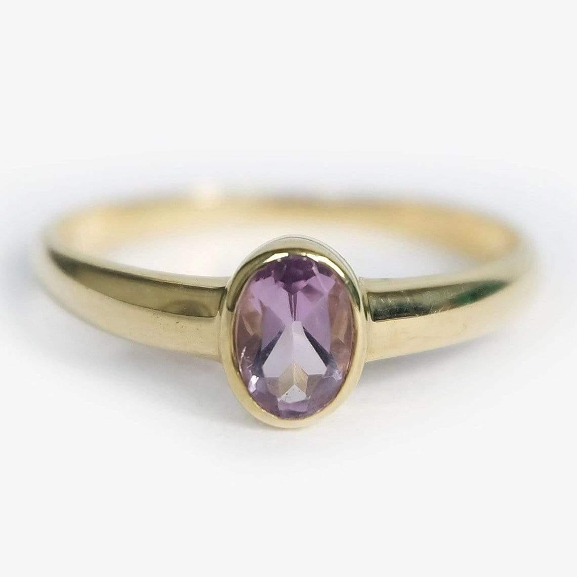Amethyst Solitaire Ring Tertu - SOVATS