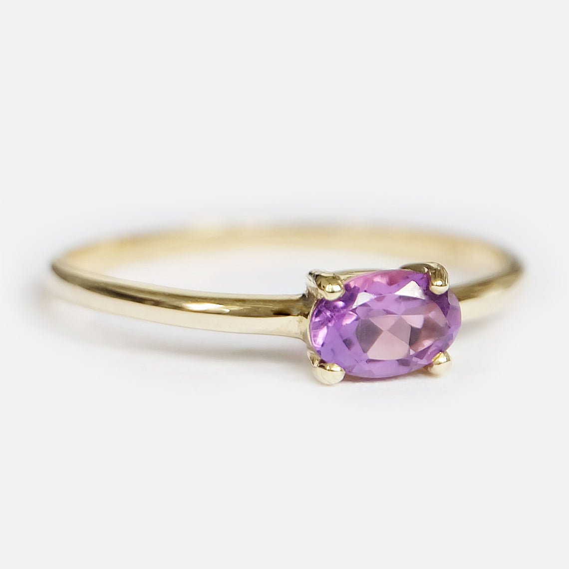 Amethyst Solitaire Ring Yenna - SOVATS