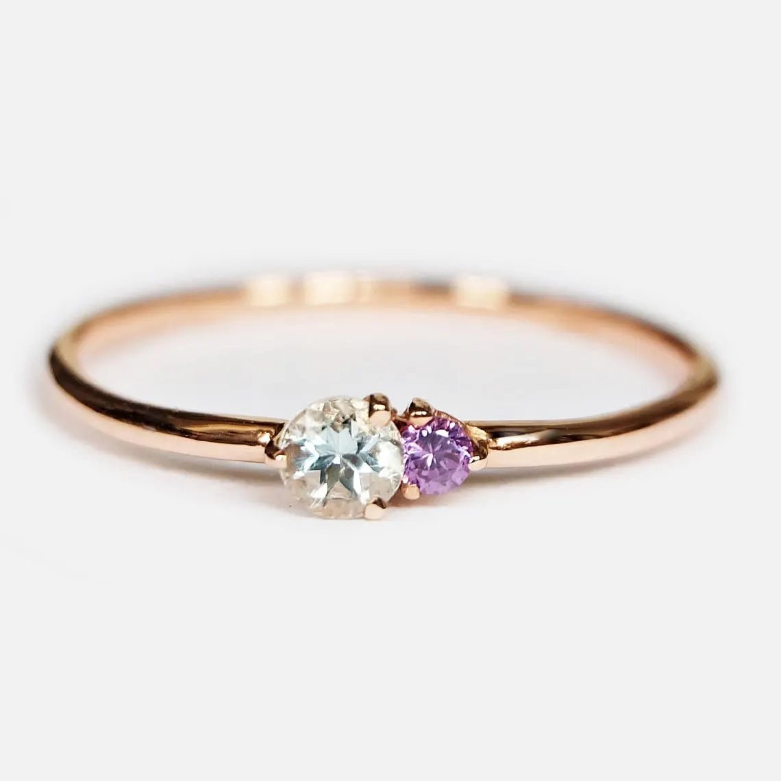 Aquamarine Amethyst Ring Twila - SOVATS