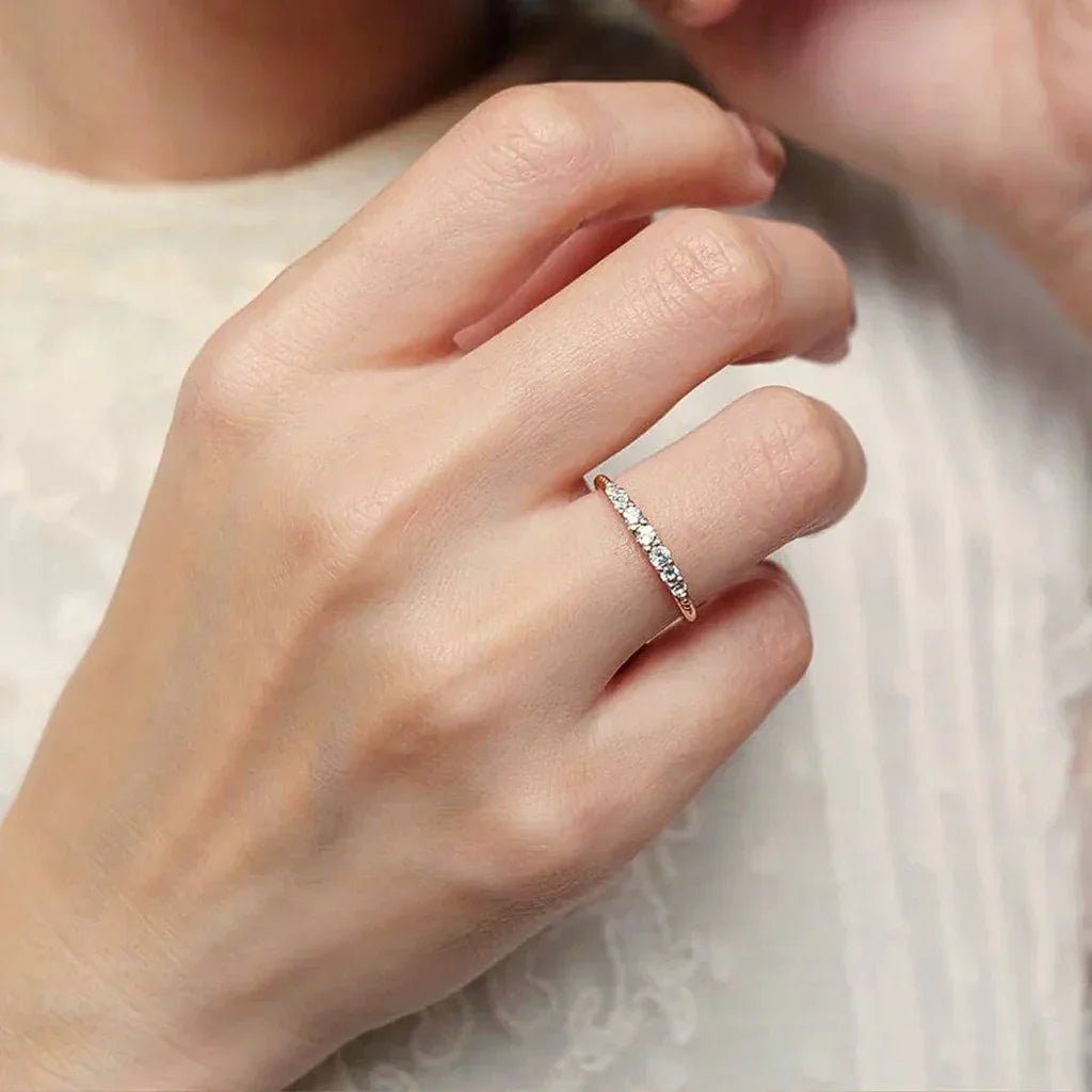 Aquamarine Band Ring Arias - SOVATS