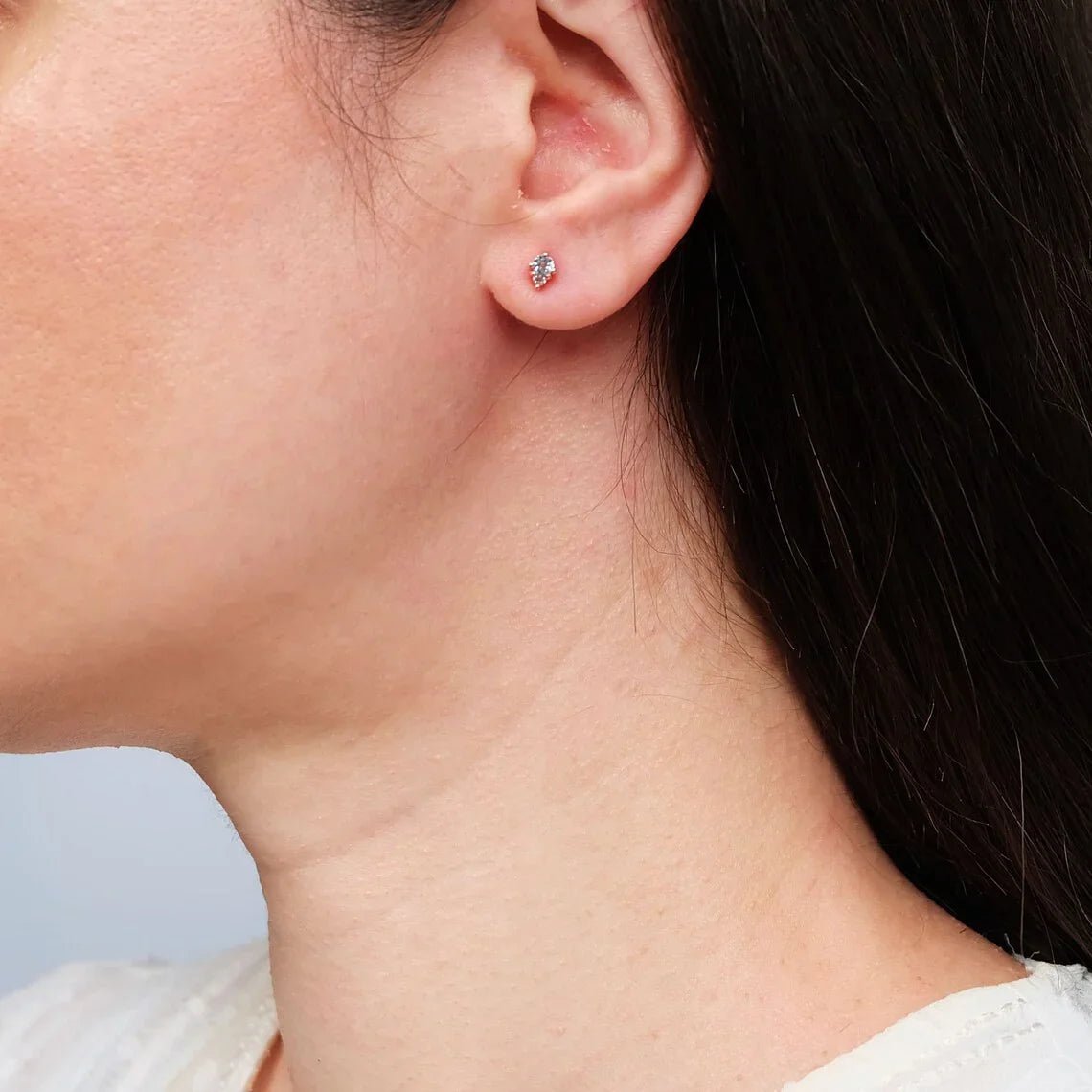 Aquamarine Diamond Earrings Melia - SOVATS