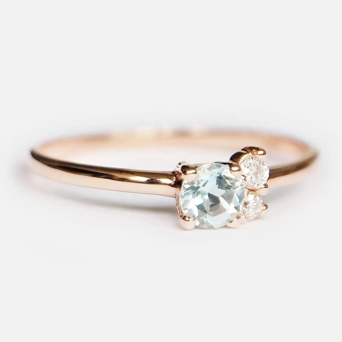 Aquamarine Diamond Ring Huld - SOVATS