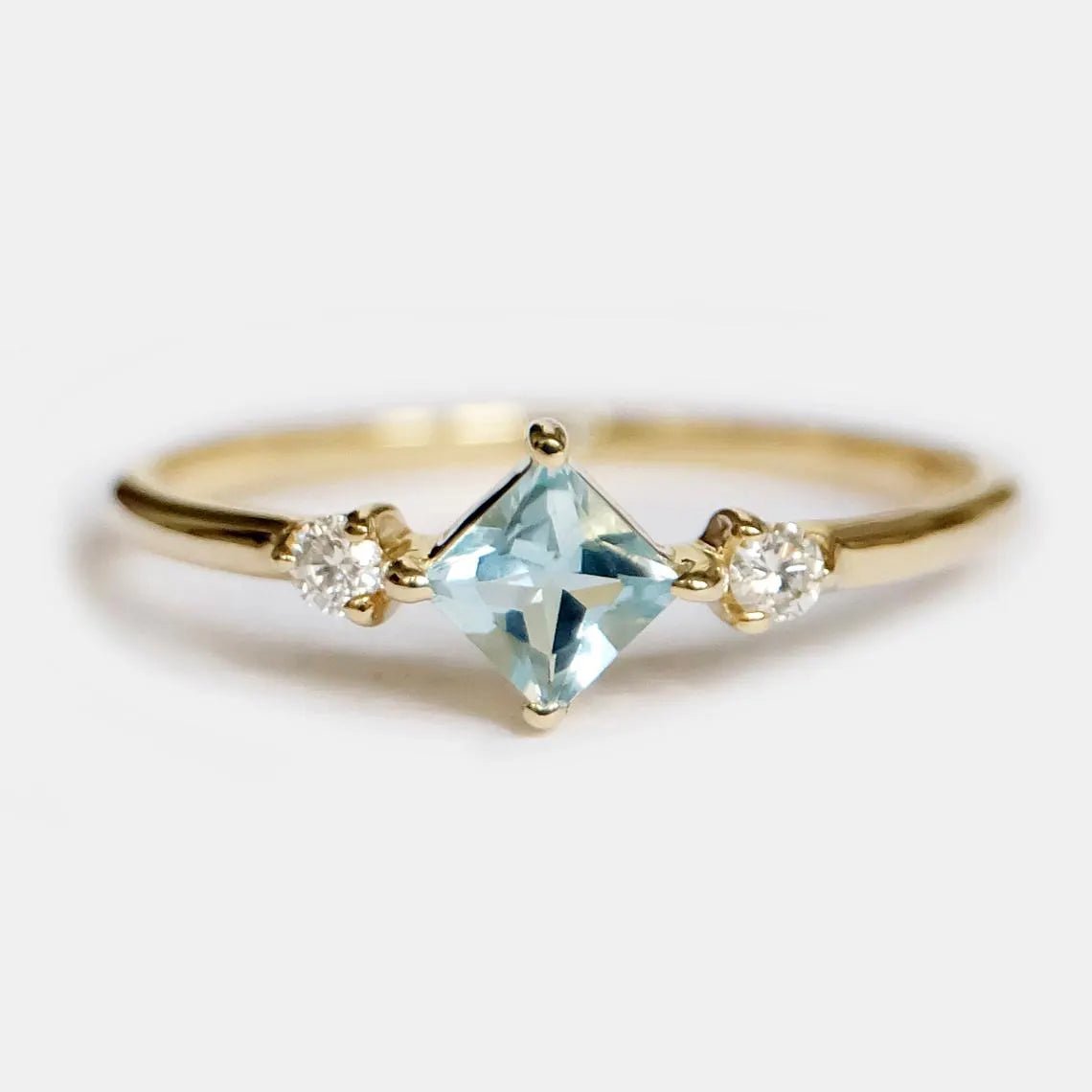 Aquamarine Diamond Ring Laila - SOVATS