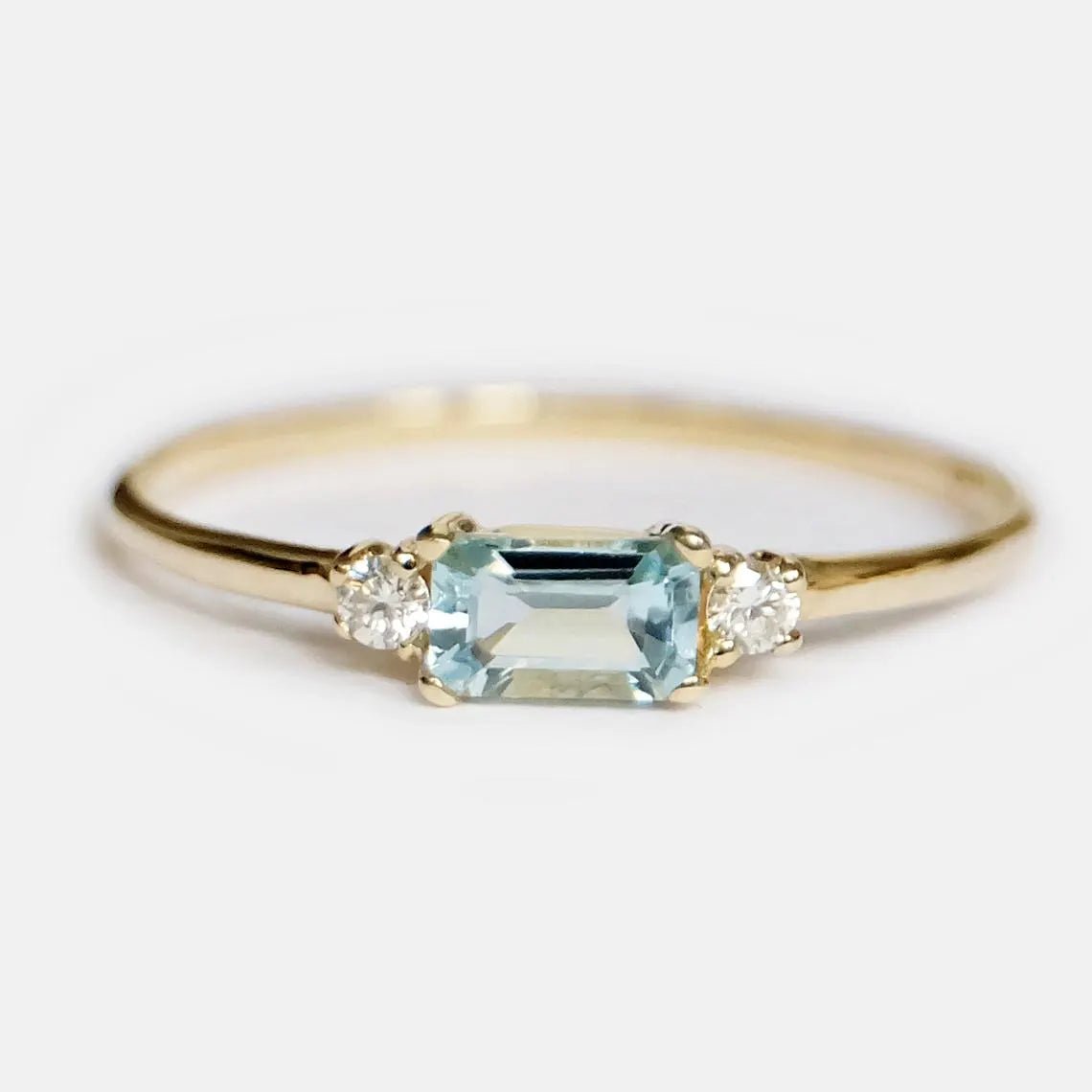 Aquamarine Diamond Ring Lucian - SOVATS
