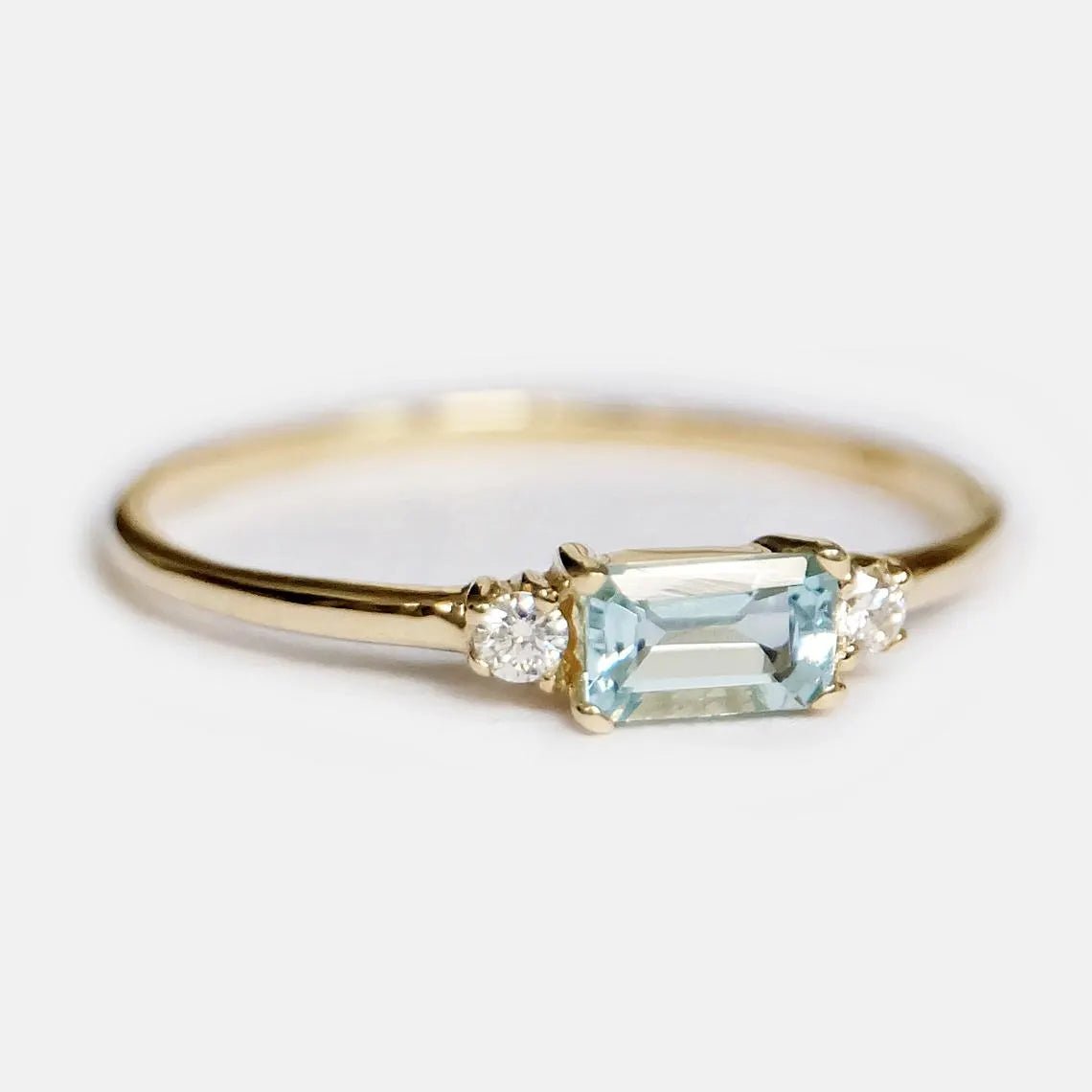 Aquamarine Diamond Ring Lucian - SOVATS