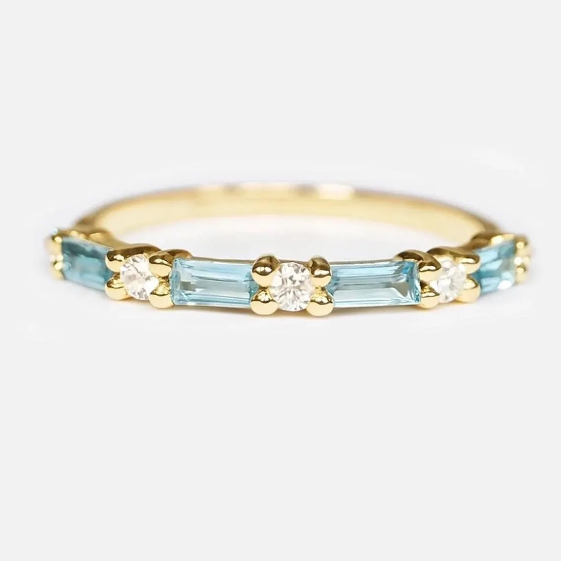 Aquamarine Diamond Ring Nada - SOVATS