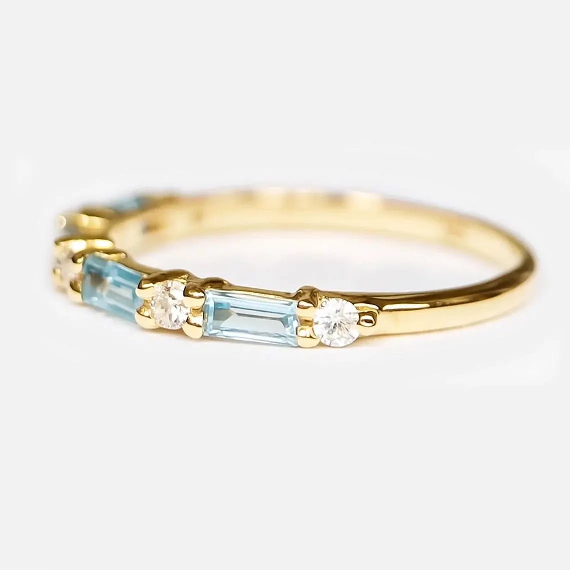 Aquamarine Diamond Ring Nada - SOVATS