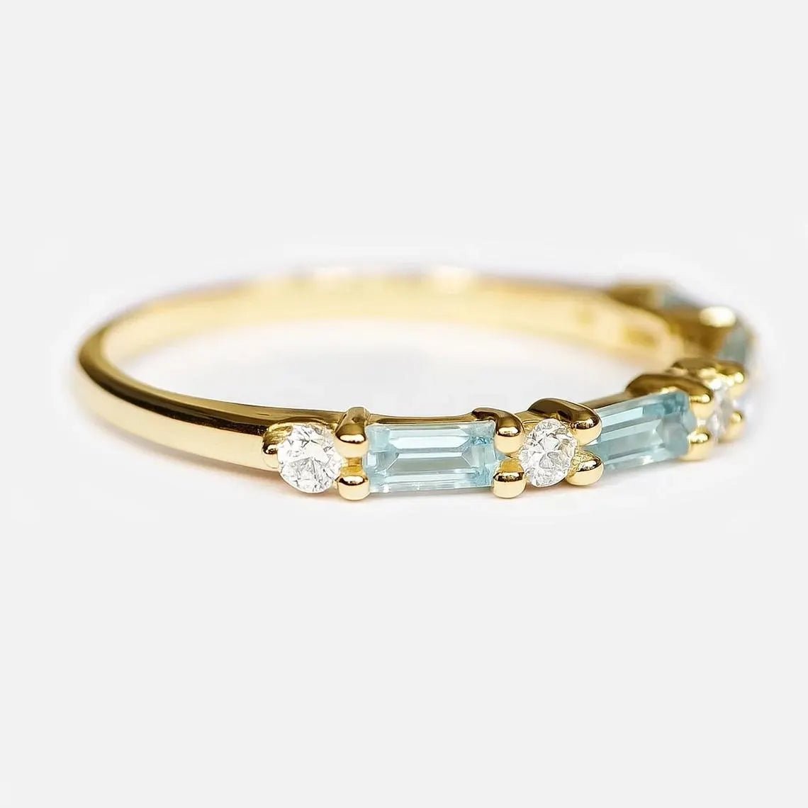 Aquamarine Diamond Ring Nada - SOVATS