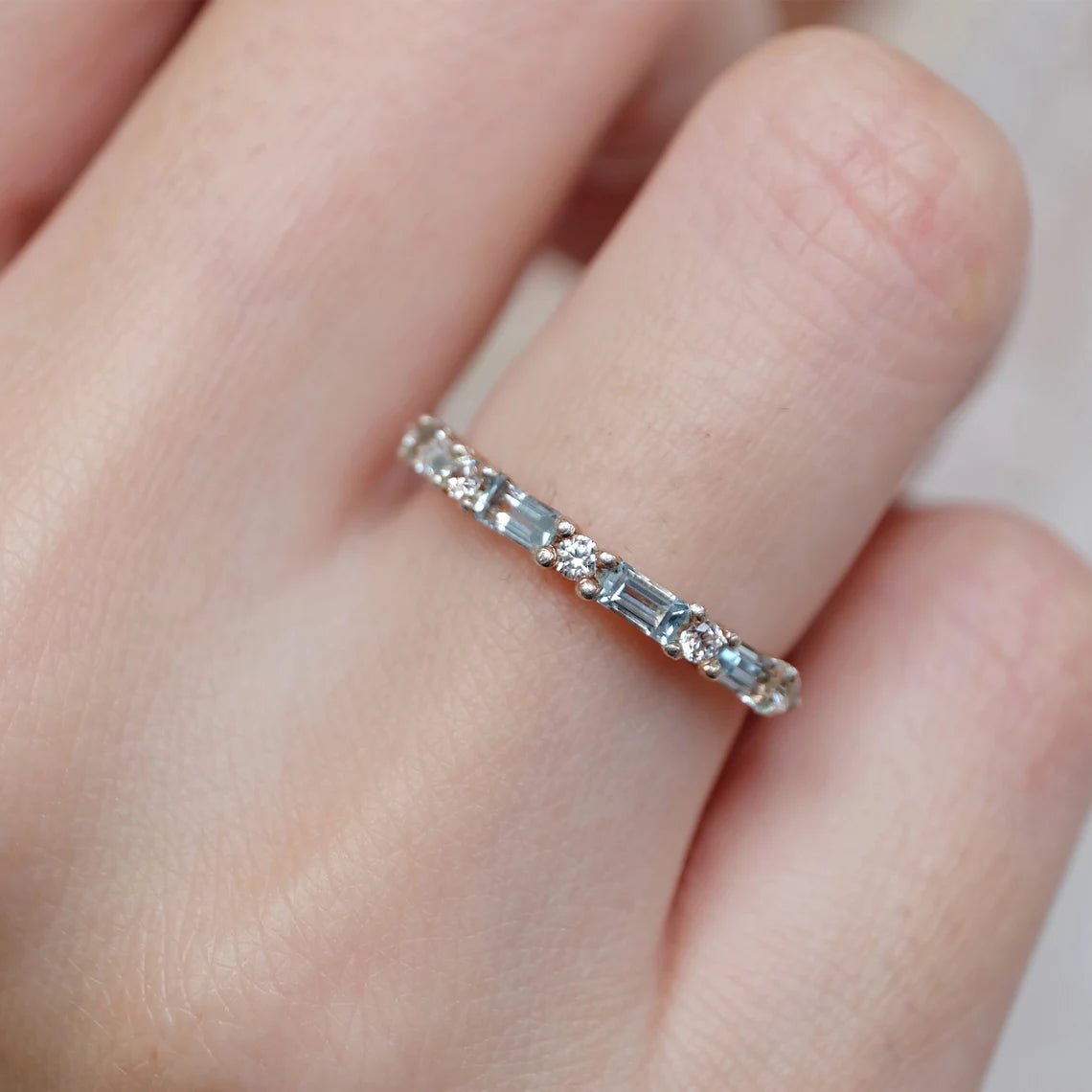 Aquamarine Diamond Ring Nada - SOVATS