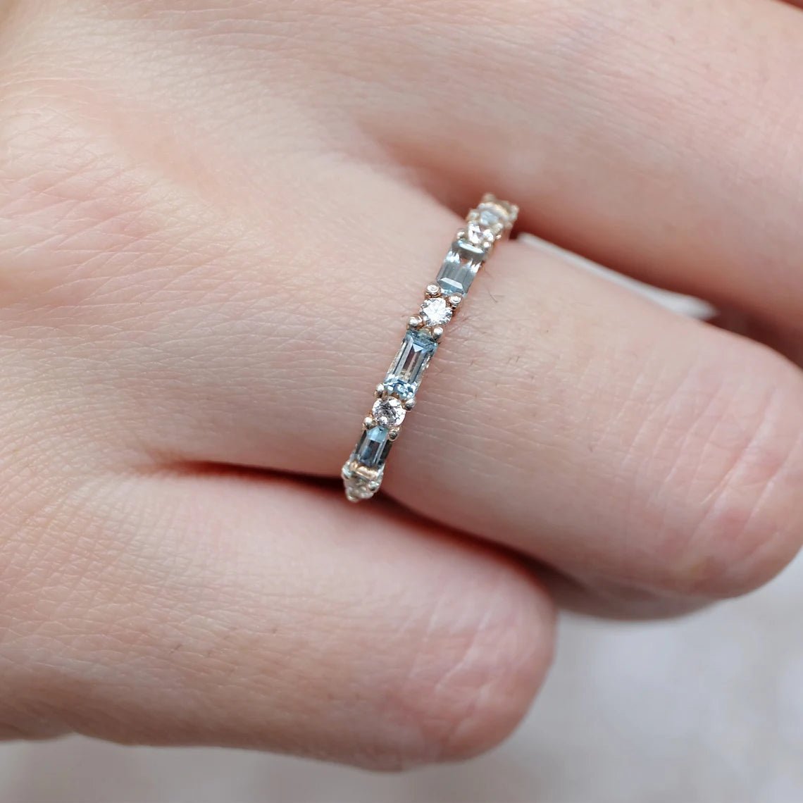 Aquamarine Diamond Ring Nada - SOVATS