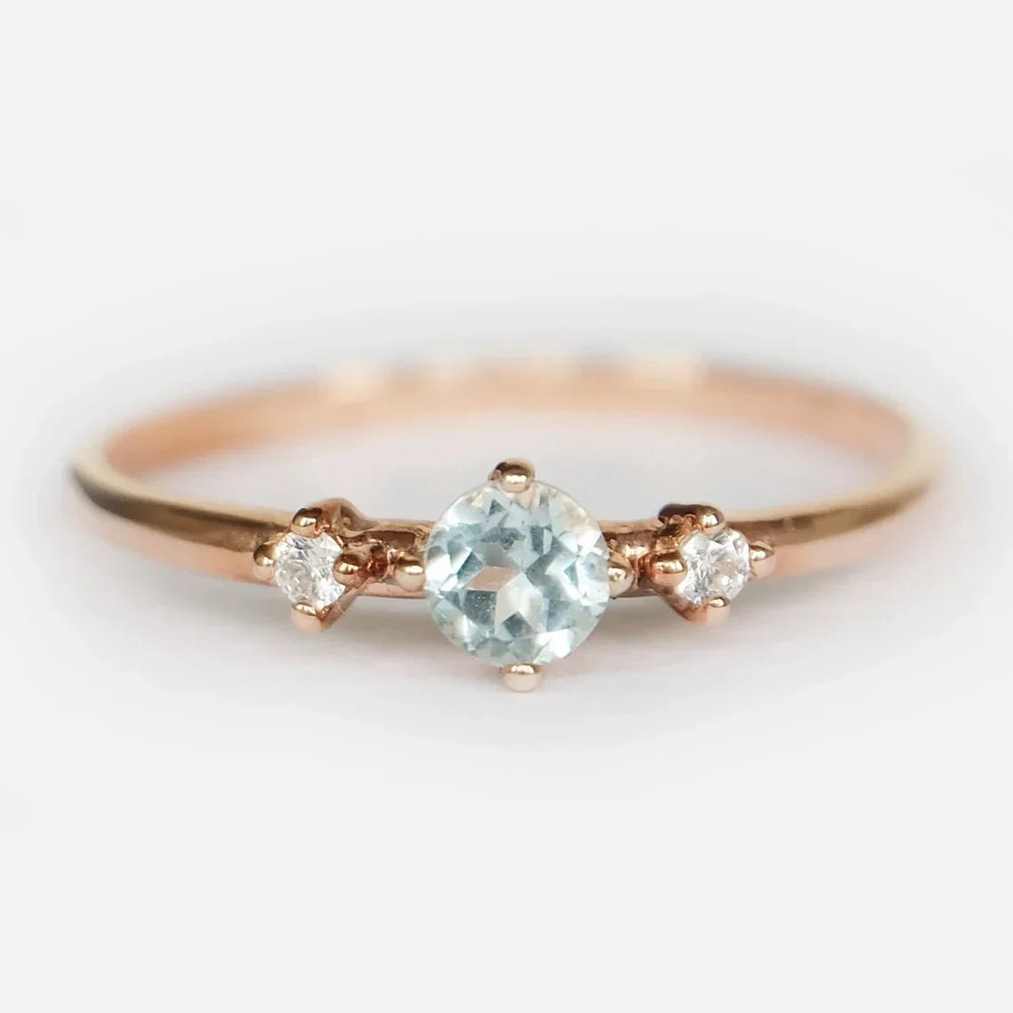 Aquamarine Diamond Ring Narcissa - SOVATS