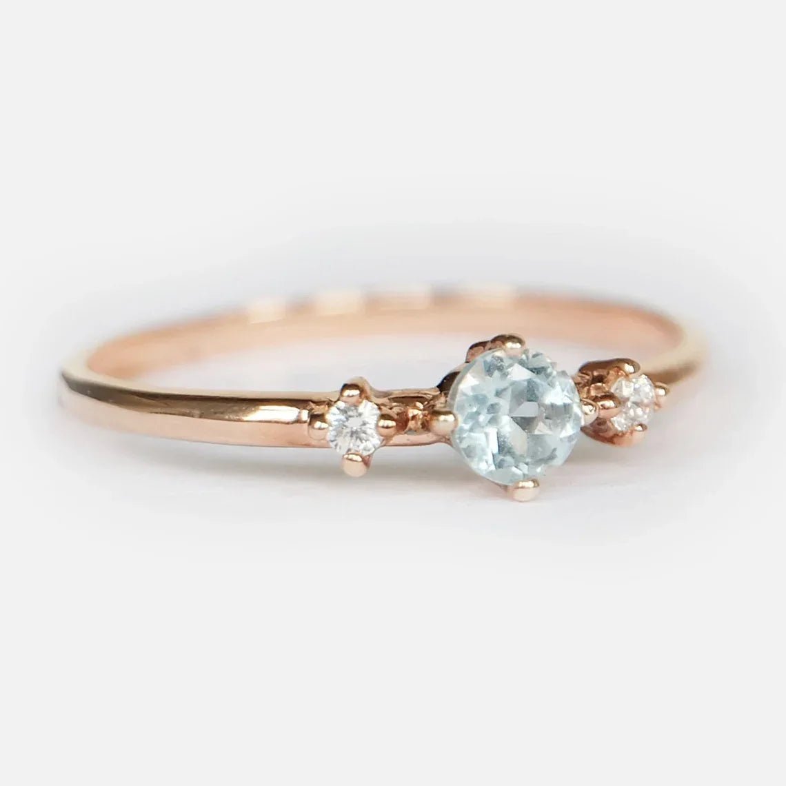 Aquamarine Diamond Ring Narcissa - SOVATS