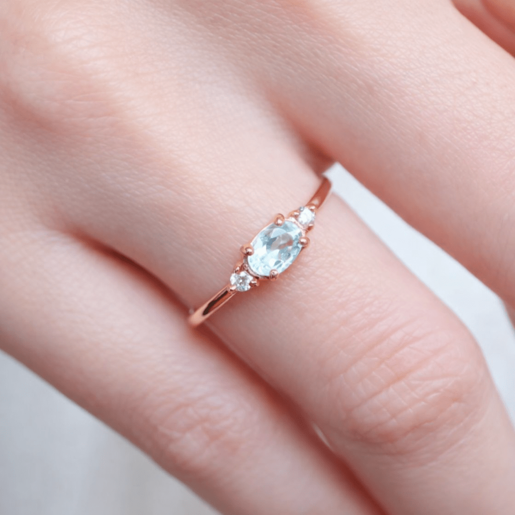 Aquamarine Diamond Ring Proviso - SOVATS