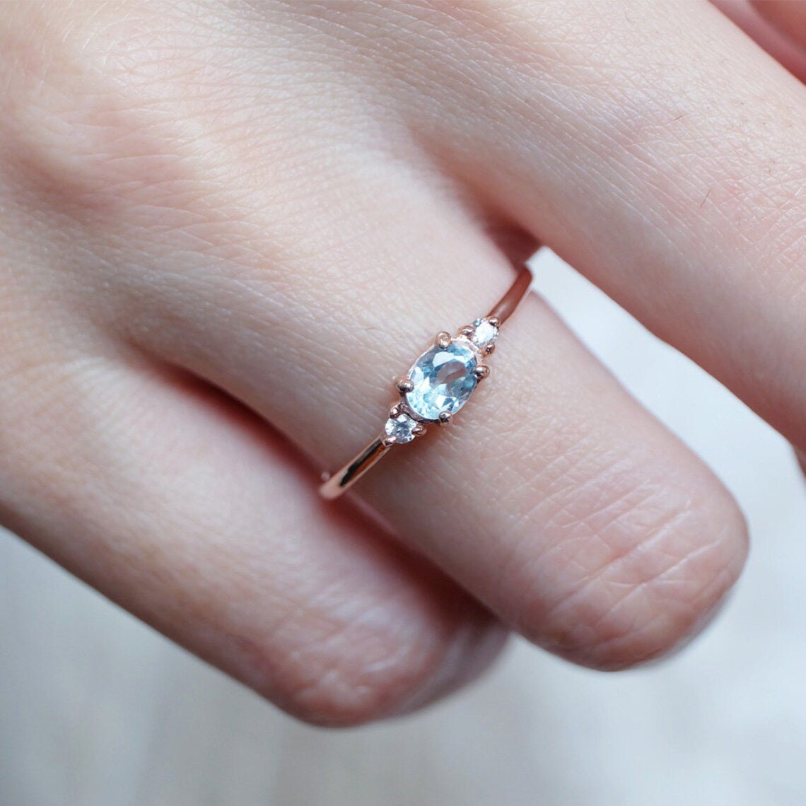 Aquamarine Diamond Ring Proviso - SOVATS