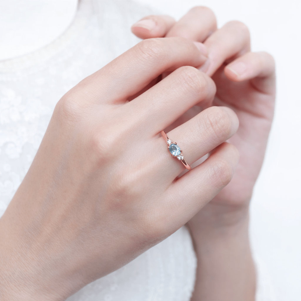 Aquamarine Diamond Ring Proviso - SOVATS