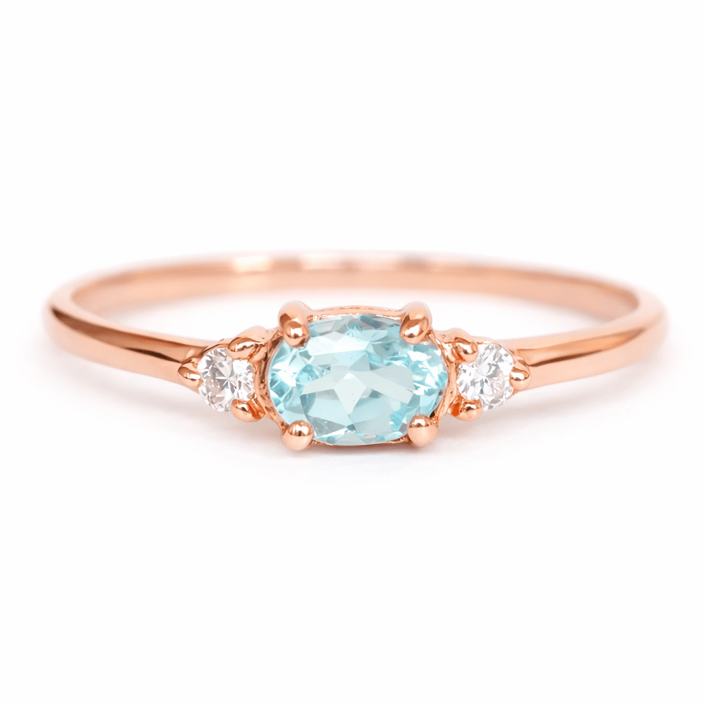 Aquamarine Diamond Ring Proviso - SOVATS