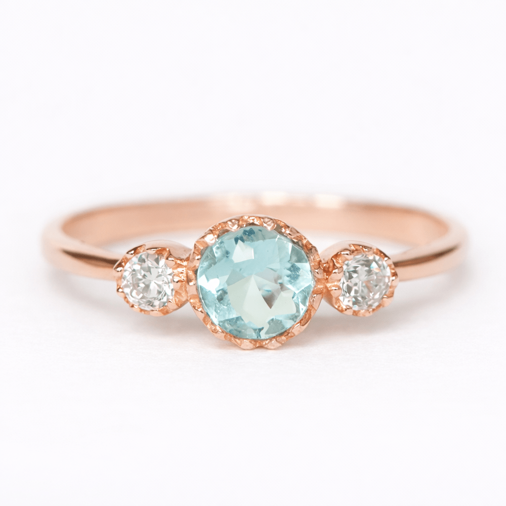 Aquamarine Diamond Ring Samira - SOVATS