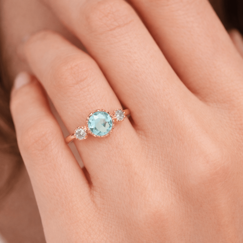 Aquamarine Diamond Ring Samira - SOVATS