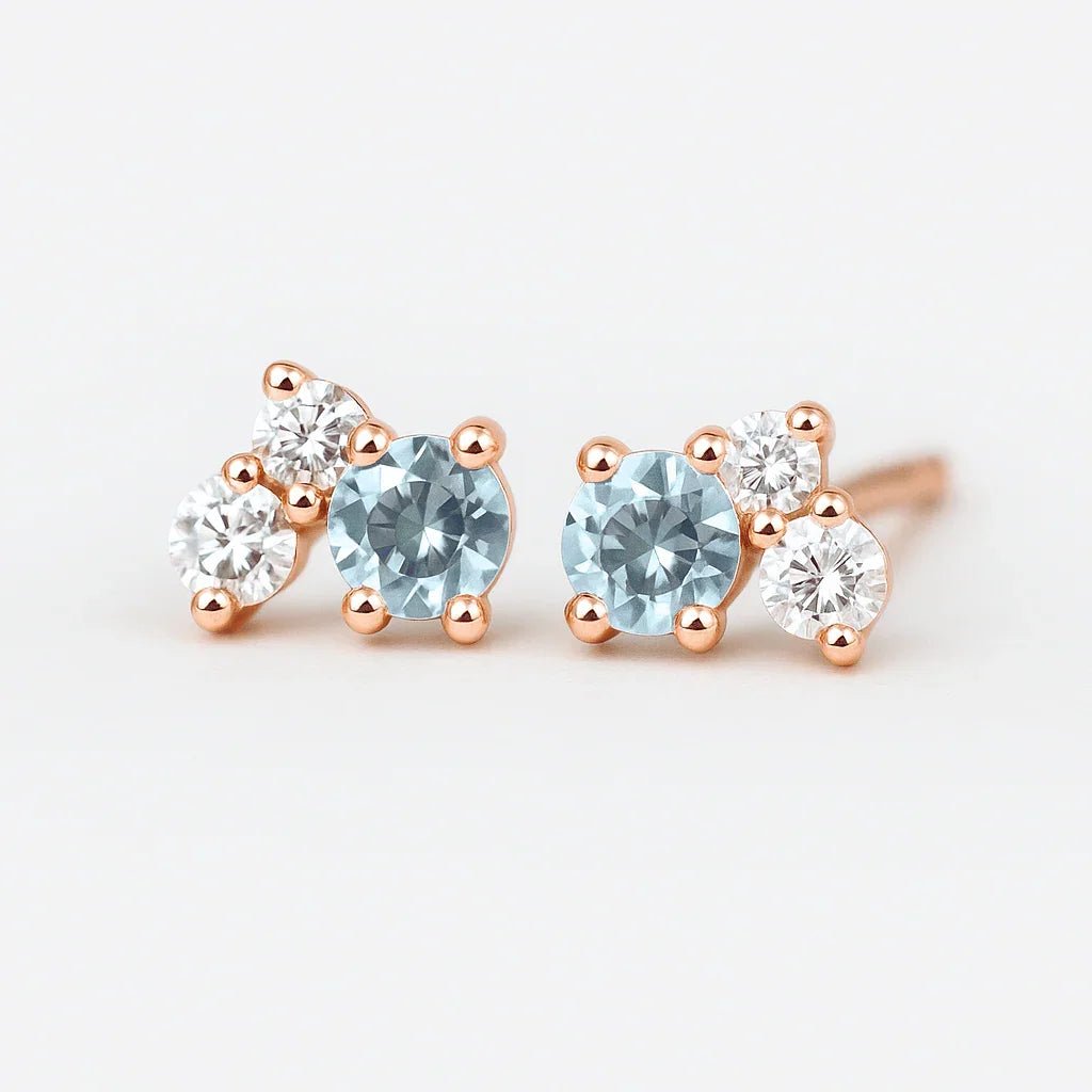 Aquamarine Earrings Olivia - SOVATS