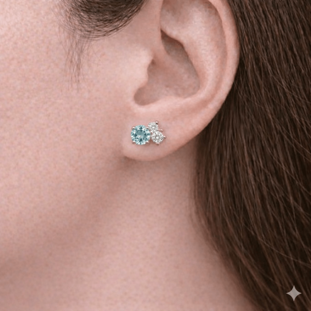 Aquamarine Earrings Olivia - SOVATS