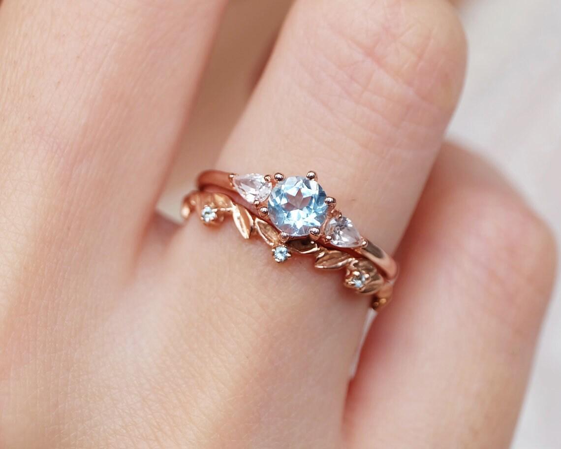 Aquamarine Engagement Ring Aquiris - SOVATS