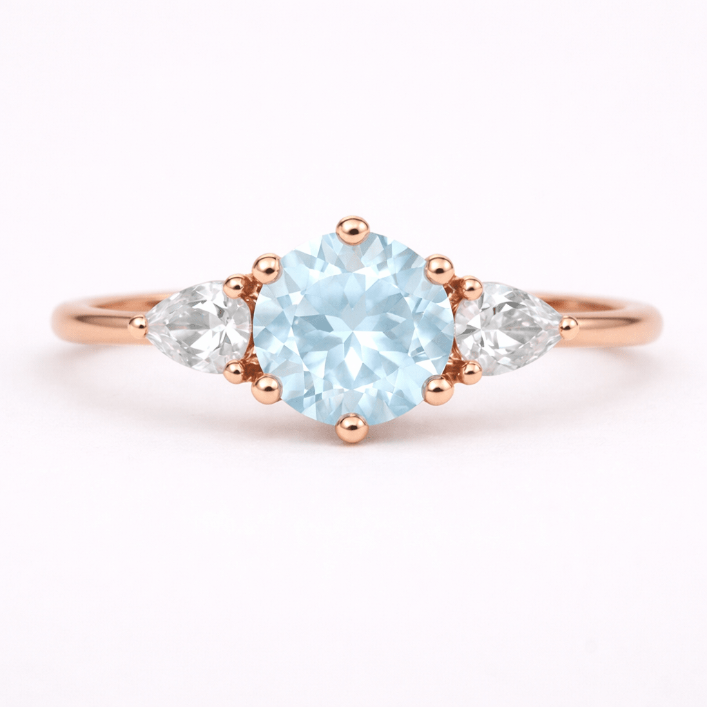 Aquamarine Engagement Ring Aquiris - SOVATS