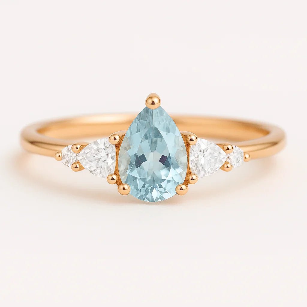 Aquamarine Engagement Ring Mauve - SOVATS