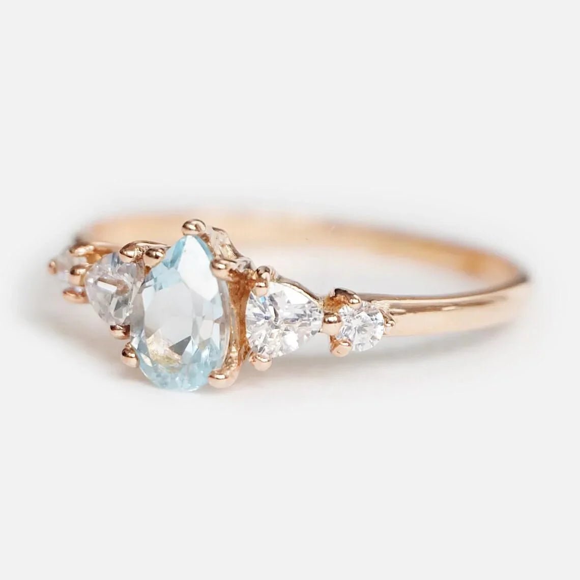 Aquamarine Engagement Ring Mauve - SOVATS