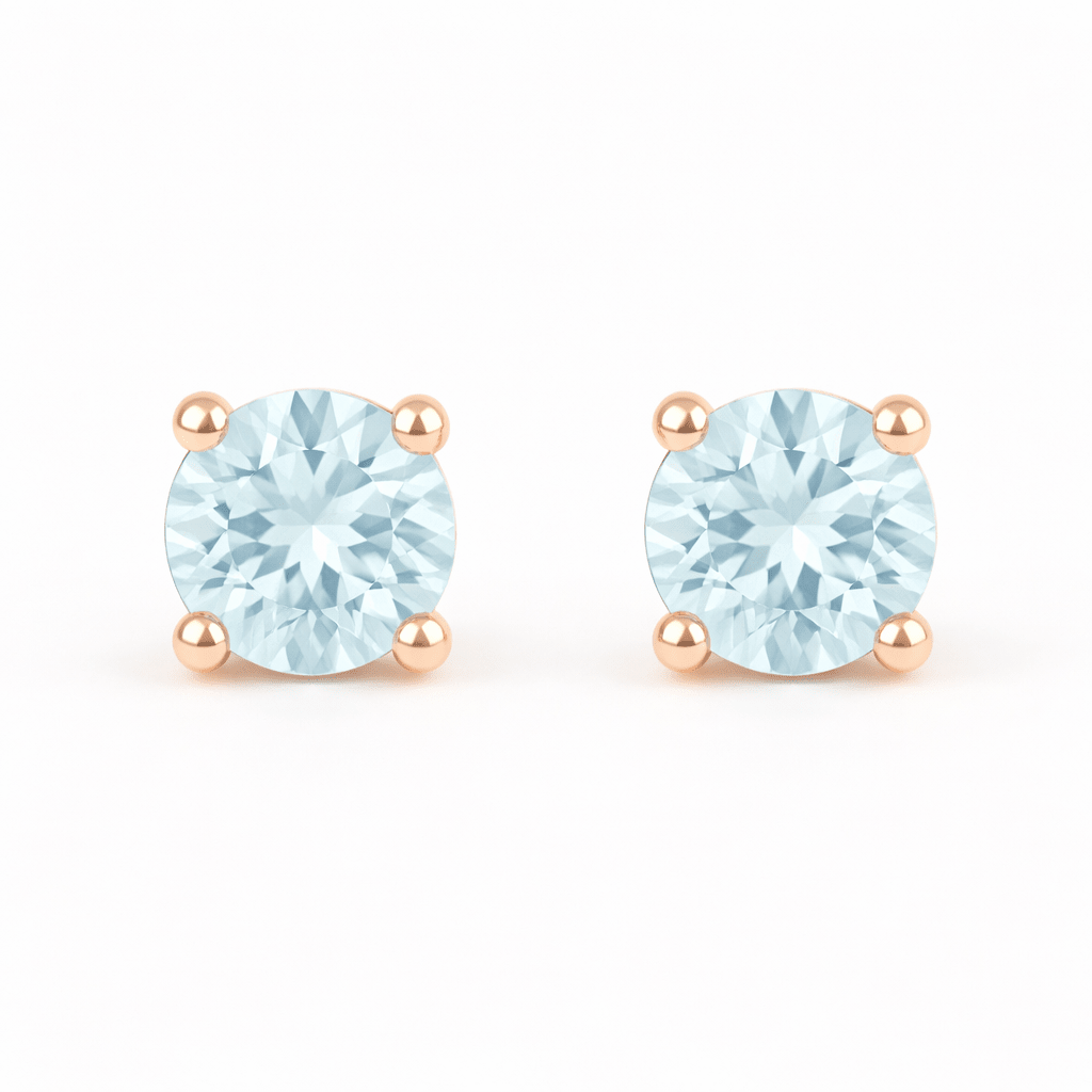 Aquamarine Gold Earrings Sanaz - SOVATS