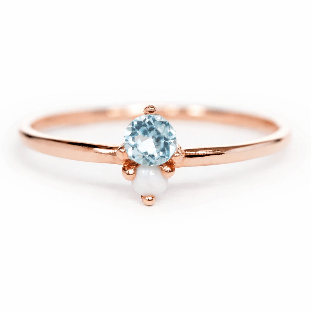 Aquamarine Opal Ring Harmonie - SOVATS