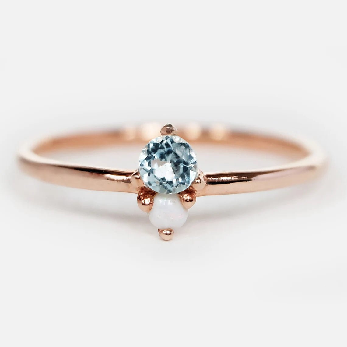 Aquamarine Opal Ring Harmonie - SOVATS