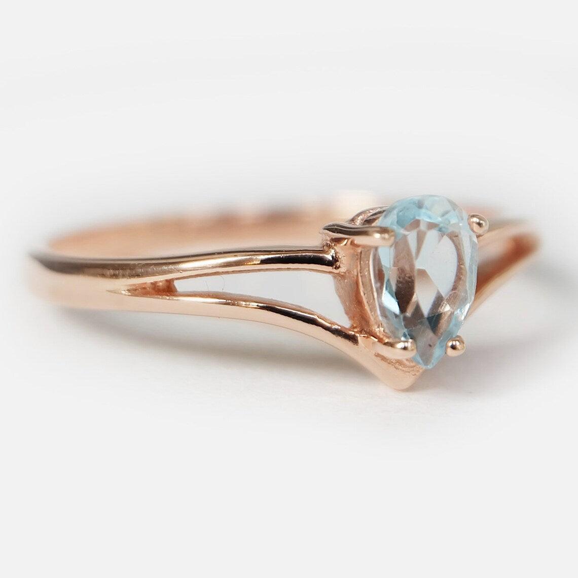 Aquamarine Ring Niobe - SOVATS