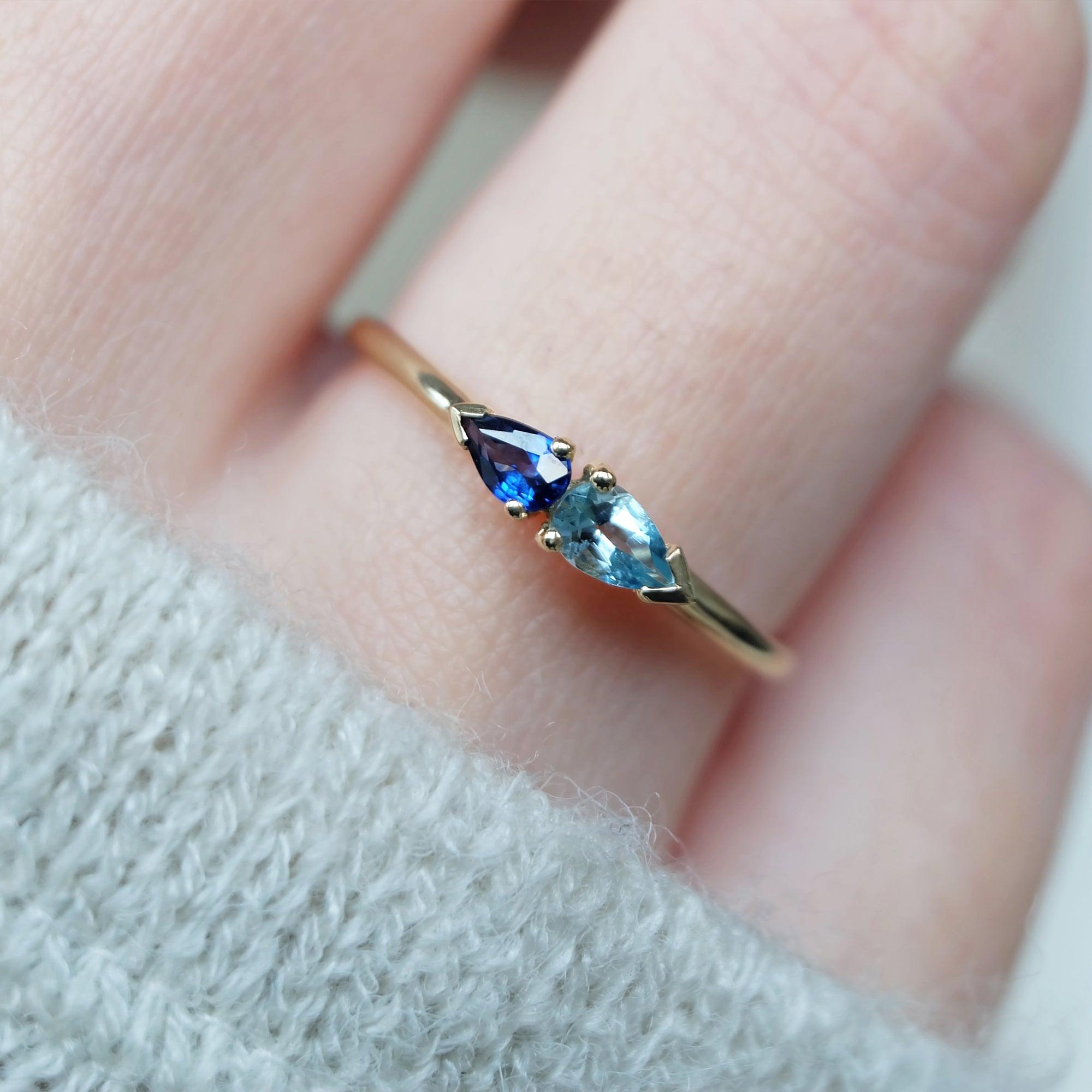 Aquamarine Sapphire Ring Hamelin - SOVATS