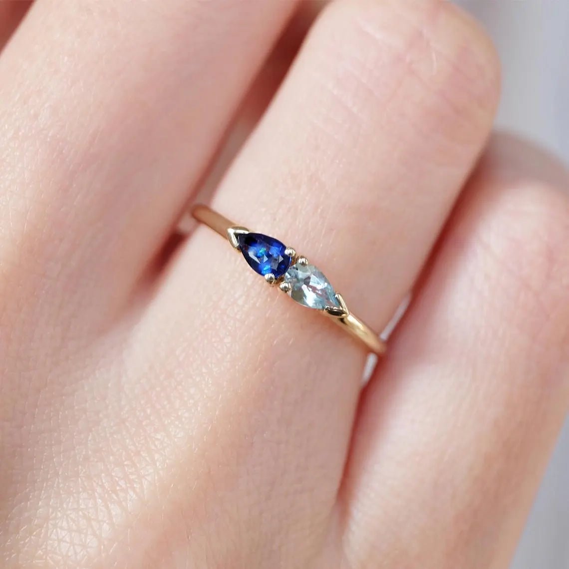 Aquamarine Sapphire Ring Hamelin - SOVATS