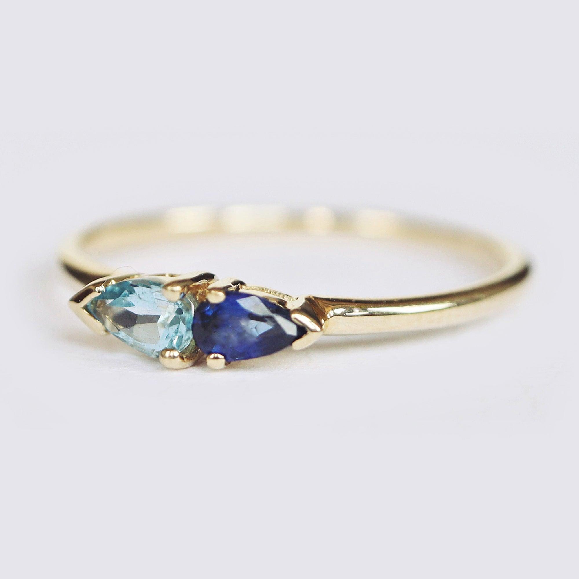 Aquamarine Sapphire Ring Hamelin - SOVATS