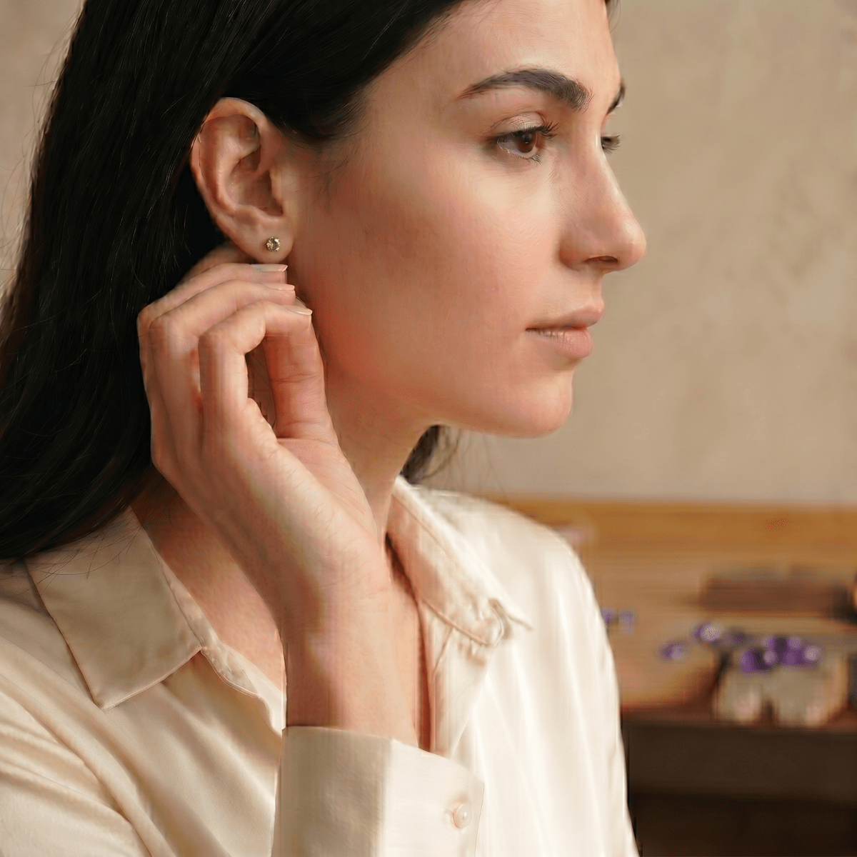 August's Birthstone Earrings Sanaz - SOVATS