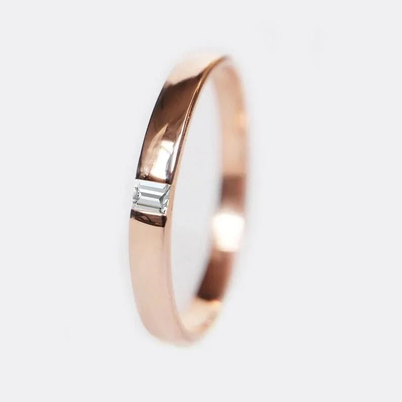 Baguette Diamond Band Ring Yami - SOVATS
