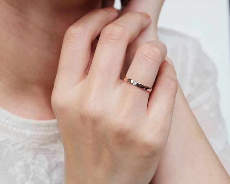 Baguette Diamond Band Ring Yami - SOVATS