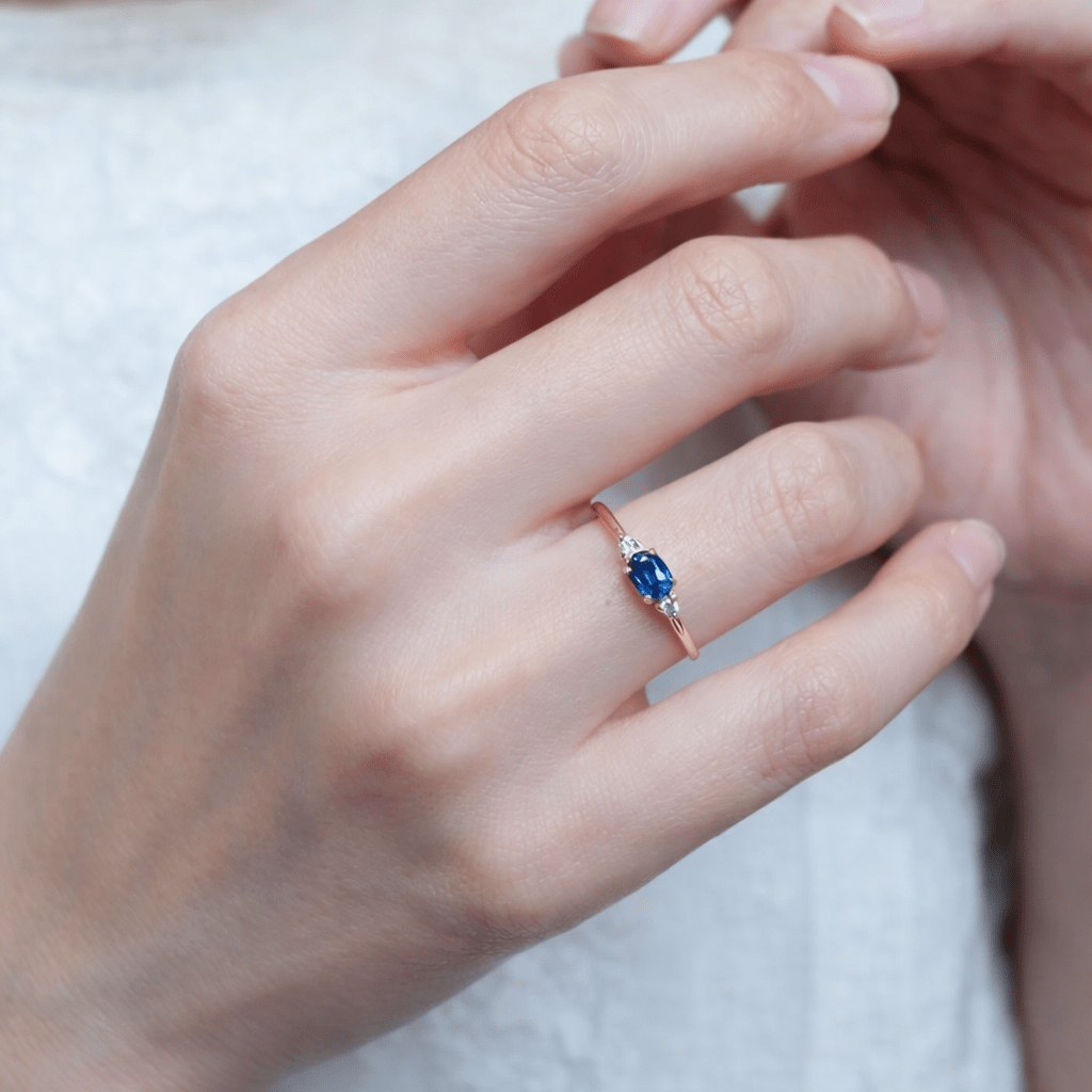 Blue Sapphire Diamond Ring Proviso - SOVATS