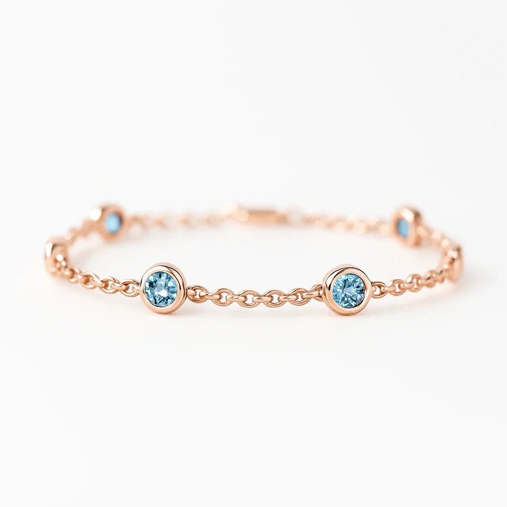 Blue Topaz Bracelet Priti - SOVATS