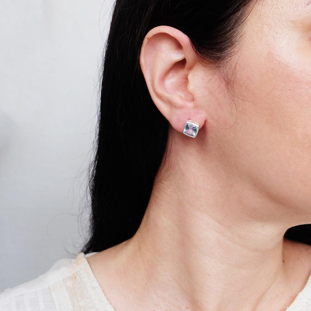 Blue Topaz Earrings Nanda - SOVATS