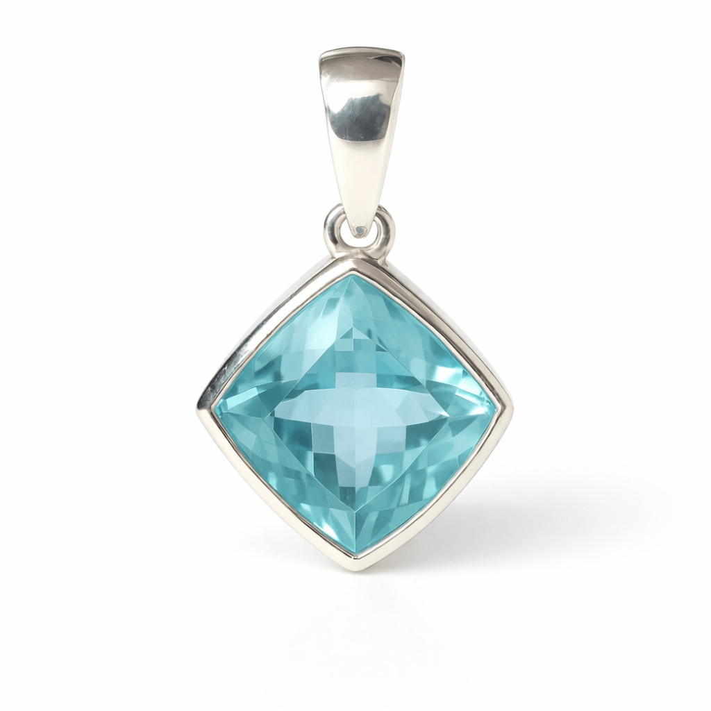 Blue Topaz Gold Pendant Nanda - SOVATS