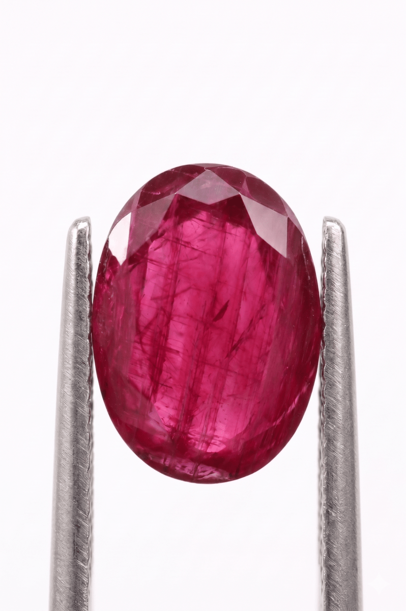 Certified Untreated Oval Cut Ruby - SOVATS