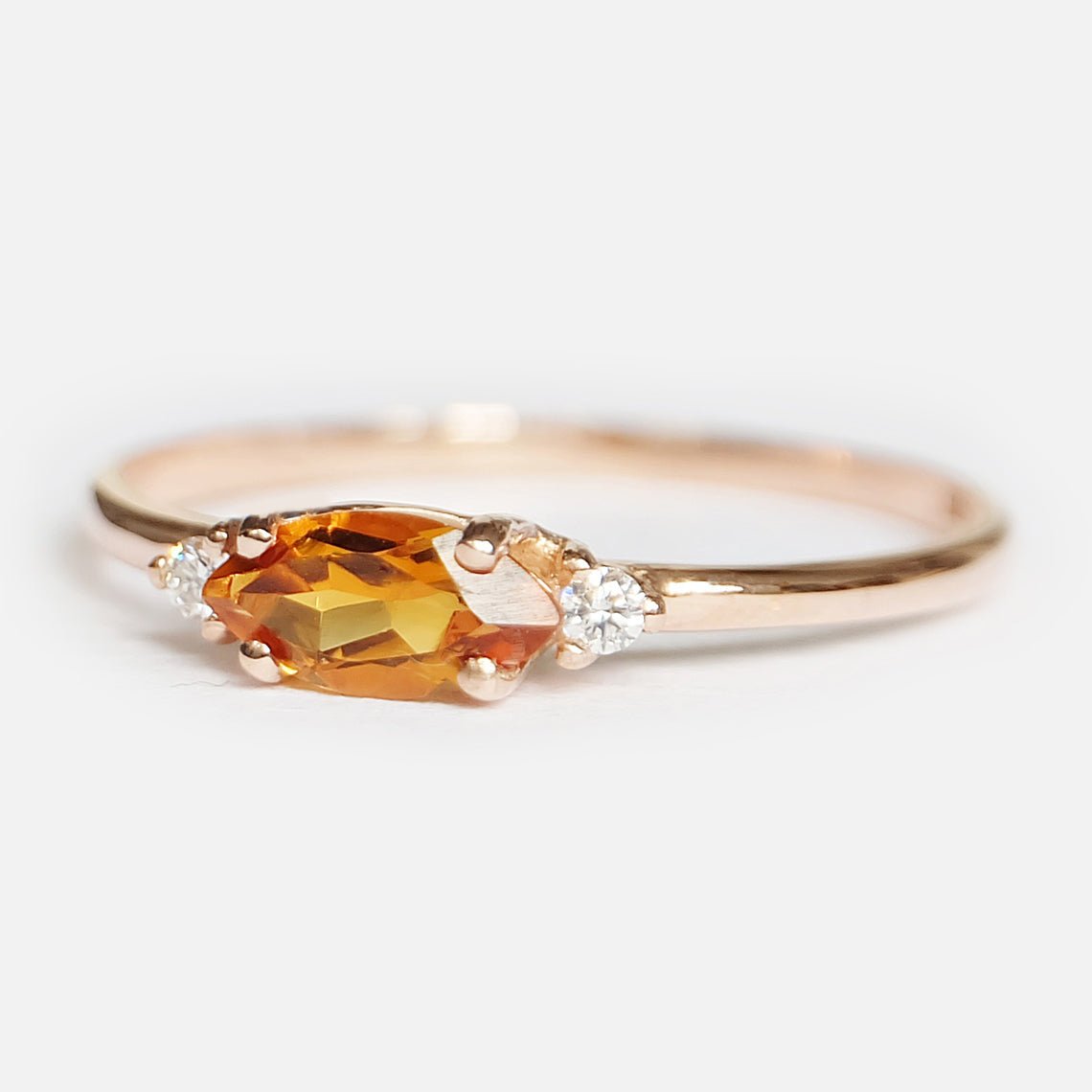 Citrine Diamond Ring Centaurea - SOVATS