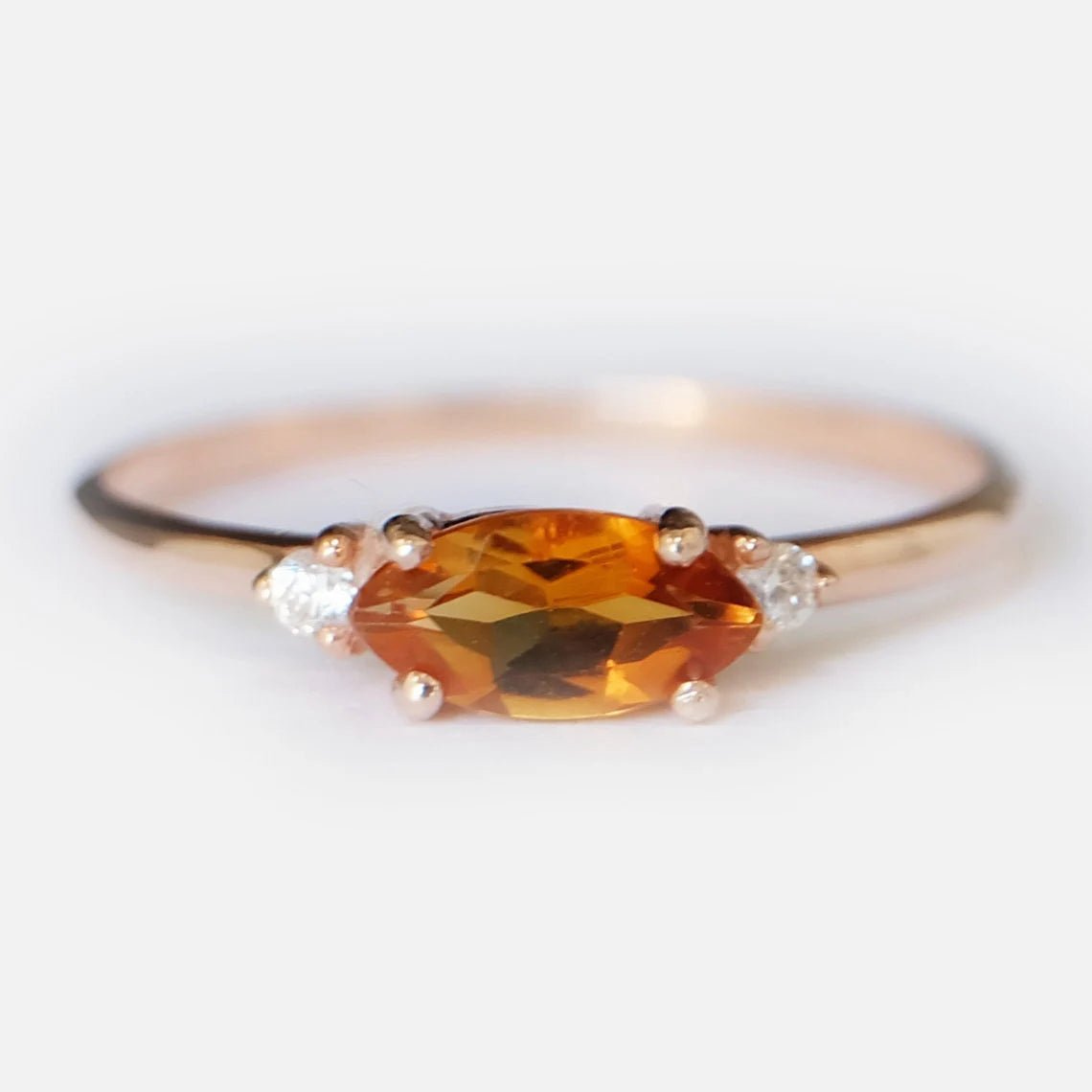 Citrine Diamond Ring Centaurea - SOVATS